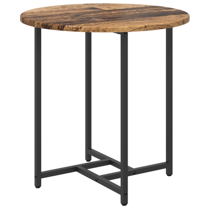 Sidebord 2 Stk Gammel Træ, Ingeniørtræ Og Metal