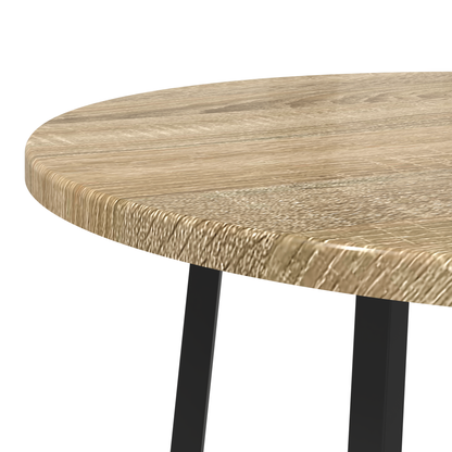 Sofabord 2 Stk Sonoma Eg Laminat Og Metal