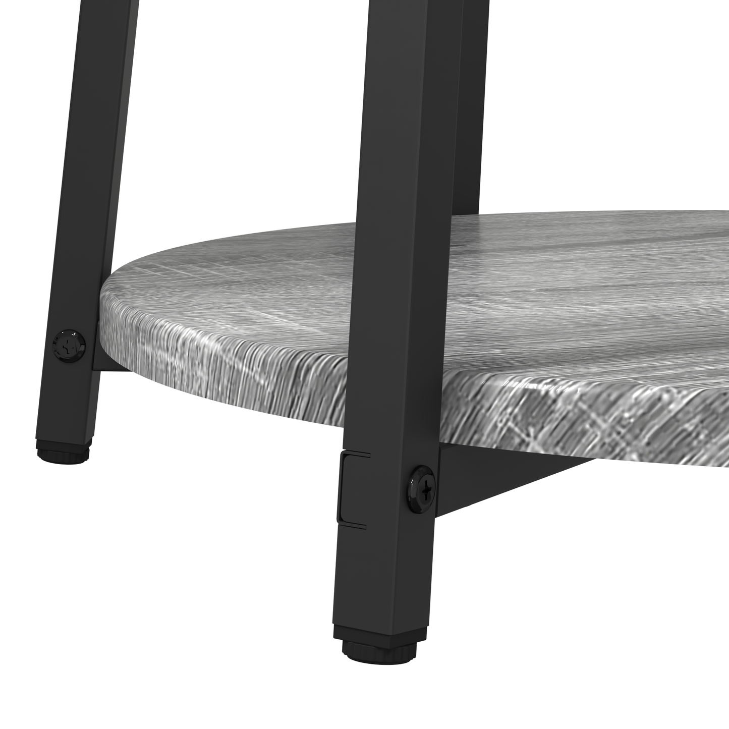 Sidebord 2 Stk Grå Sonoma Ingeniørtræ Og Metal
