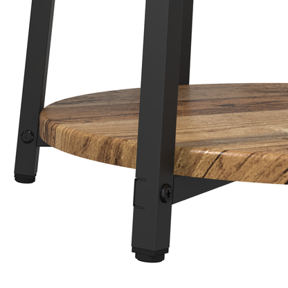 Sidebord 2 Stk Old Wood, Lavet Af Træ Og Metal