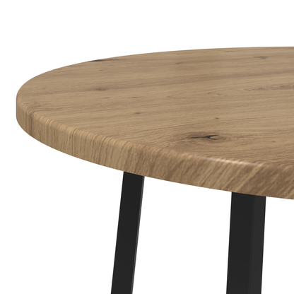 Sæt Af 2 Sideborde I Artisan Eg Med Konstrueret Træ Og Metal