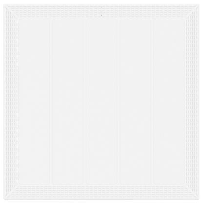 Havebord Hvid 100X100X73 Cm Poly Rattan