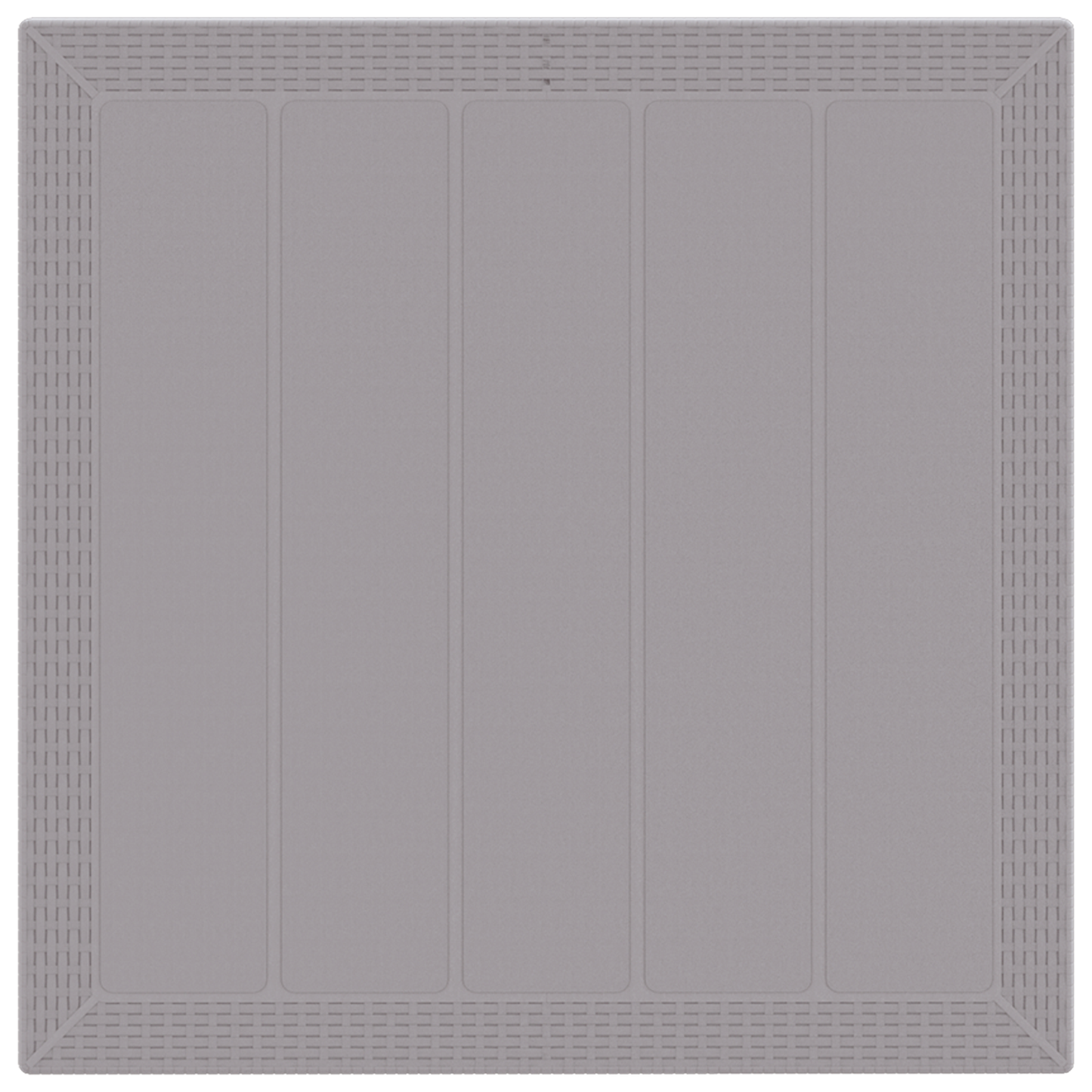 Havebord Lysegrå 100X100X73 Cm Poly Rattan