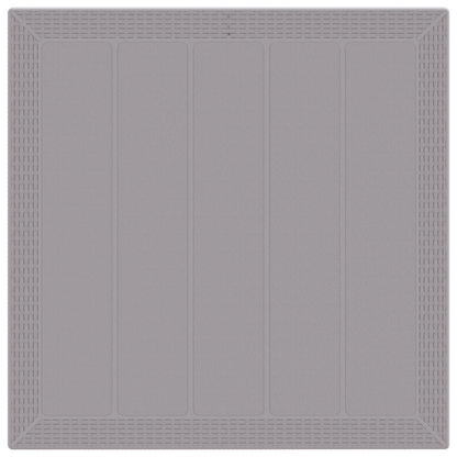 Havebord Lysegrå 100X100X73 Cm Poly Rattan
