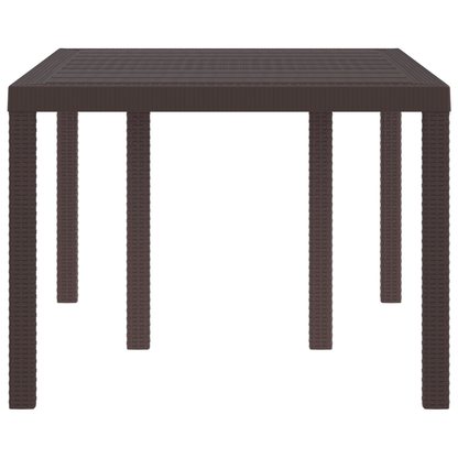 Havebord Brun 150X100X73 Cm Poly Rattan