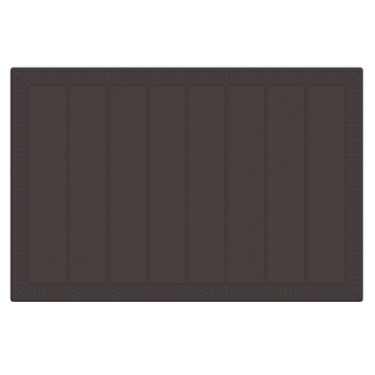 Havebord Brun 150X100X73 Cm Poly Rattan