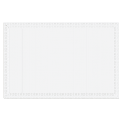 Havebord Hvid 150X100X73 Cm Poly Rattan