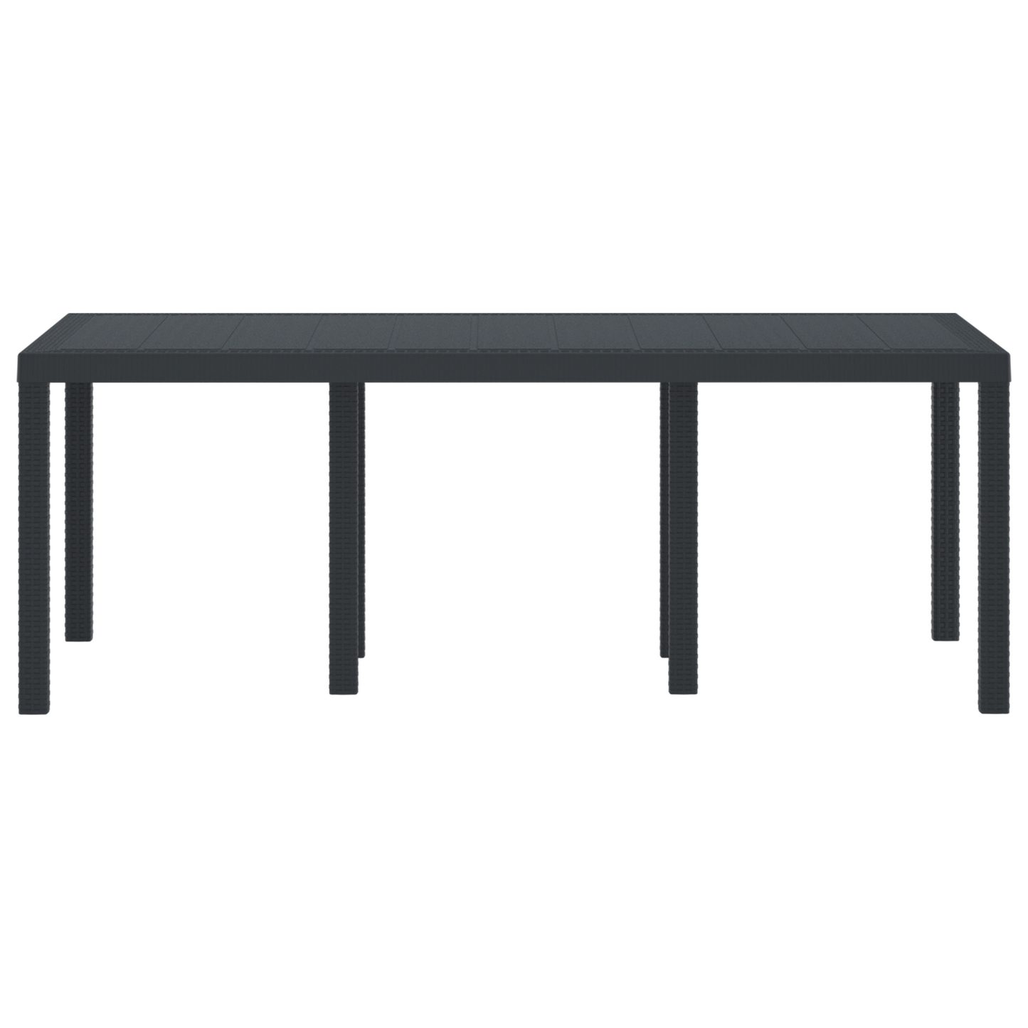 Havebord Antracit 200X100X73 Cm Poly Rattan