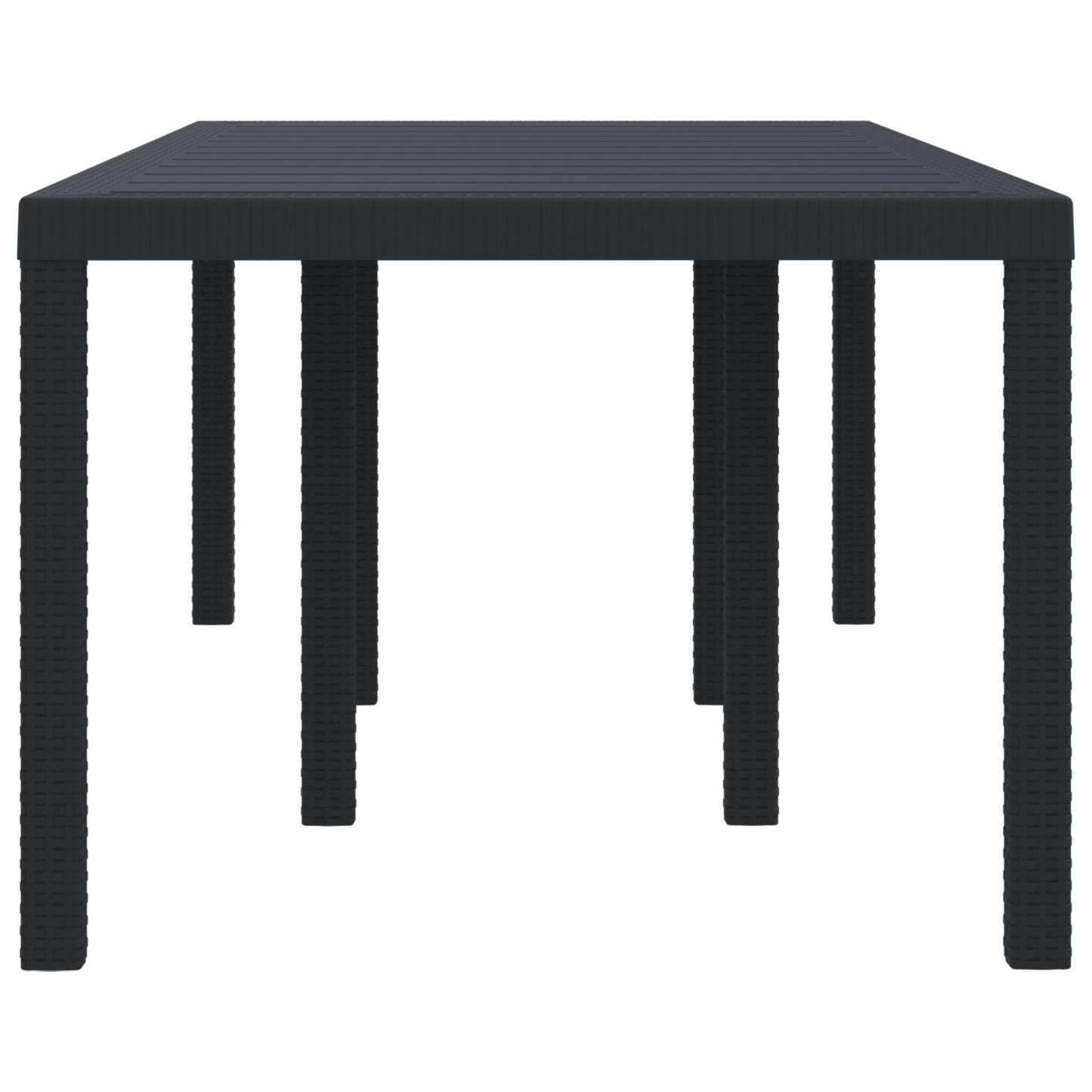 Havebord Antracit 200X100X73 Cm Poly Rattan