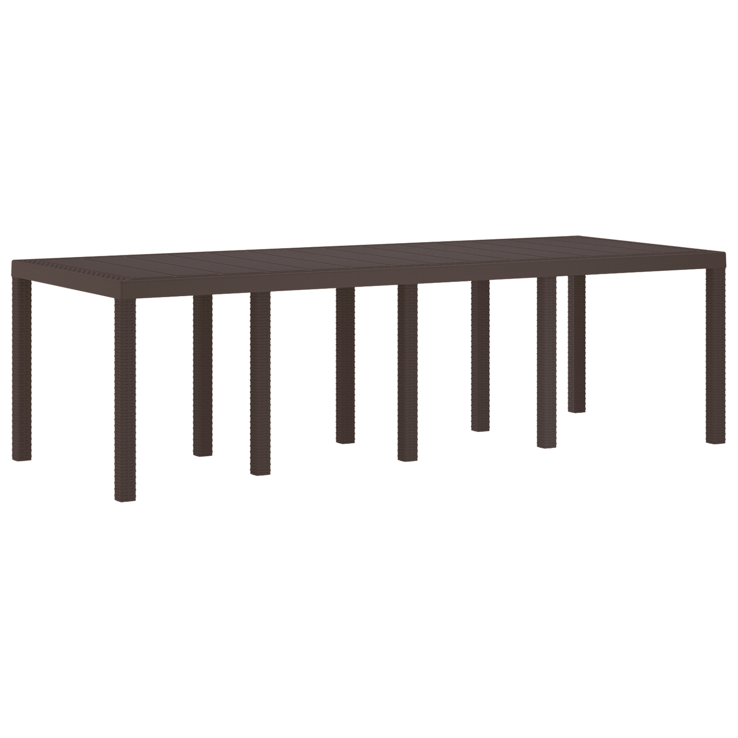 Havetable Brun 250X100X73 Cm Poly Rattan