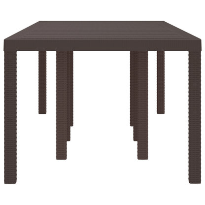 Havetable Brun 250X100X73 Cm Poly Rattan