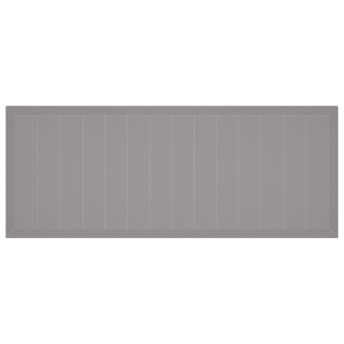 Havebord Lysegrå 250X100X73 Cm Poly Rattan